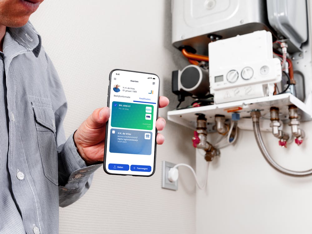 De Vakpaspoort app is er voor vakmensen in de installatietechniek.