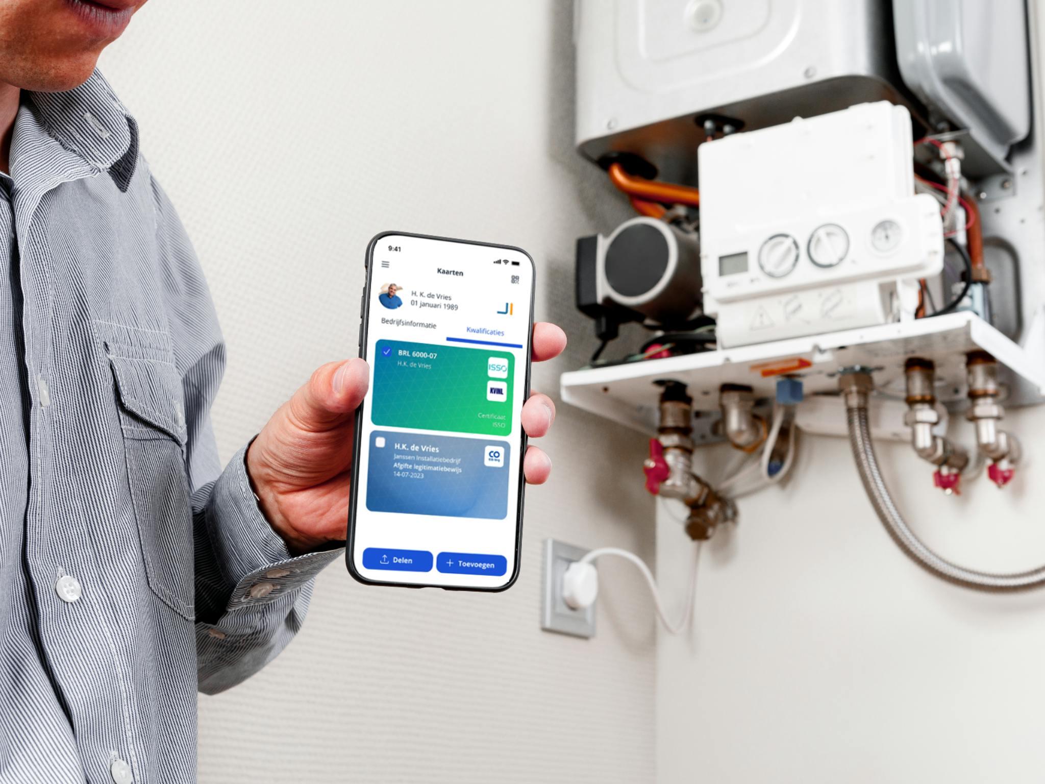 Je vakmanschap overzichtelijk bij elkaar in je Vakpaspoort app.