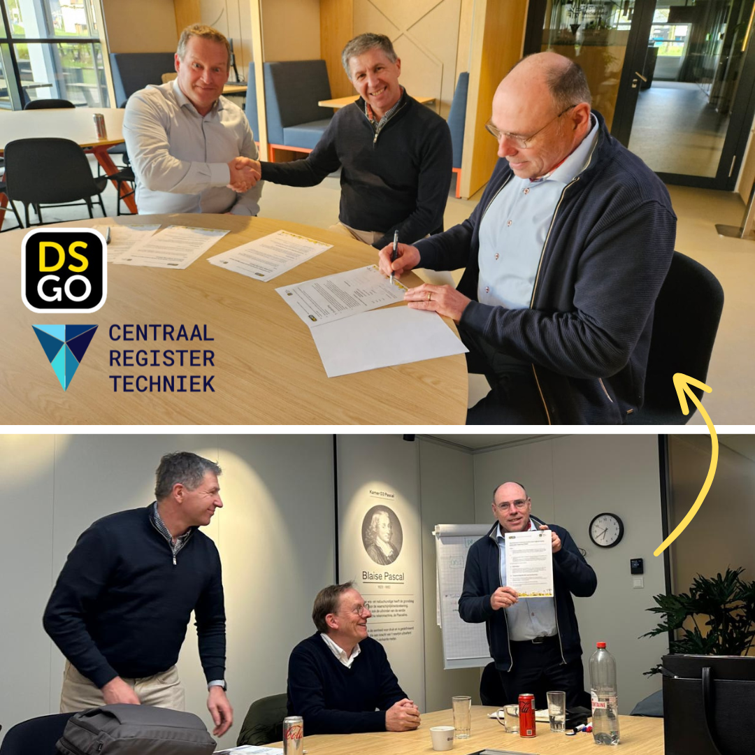 Samenwerkingsovereenkomst Centraal Register Techniek en DSGO ondertekend!