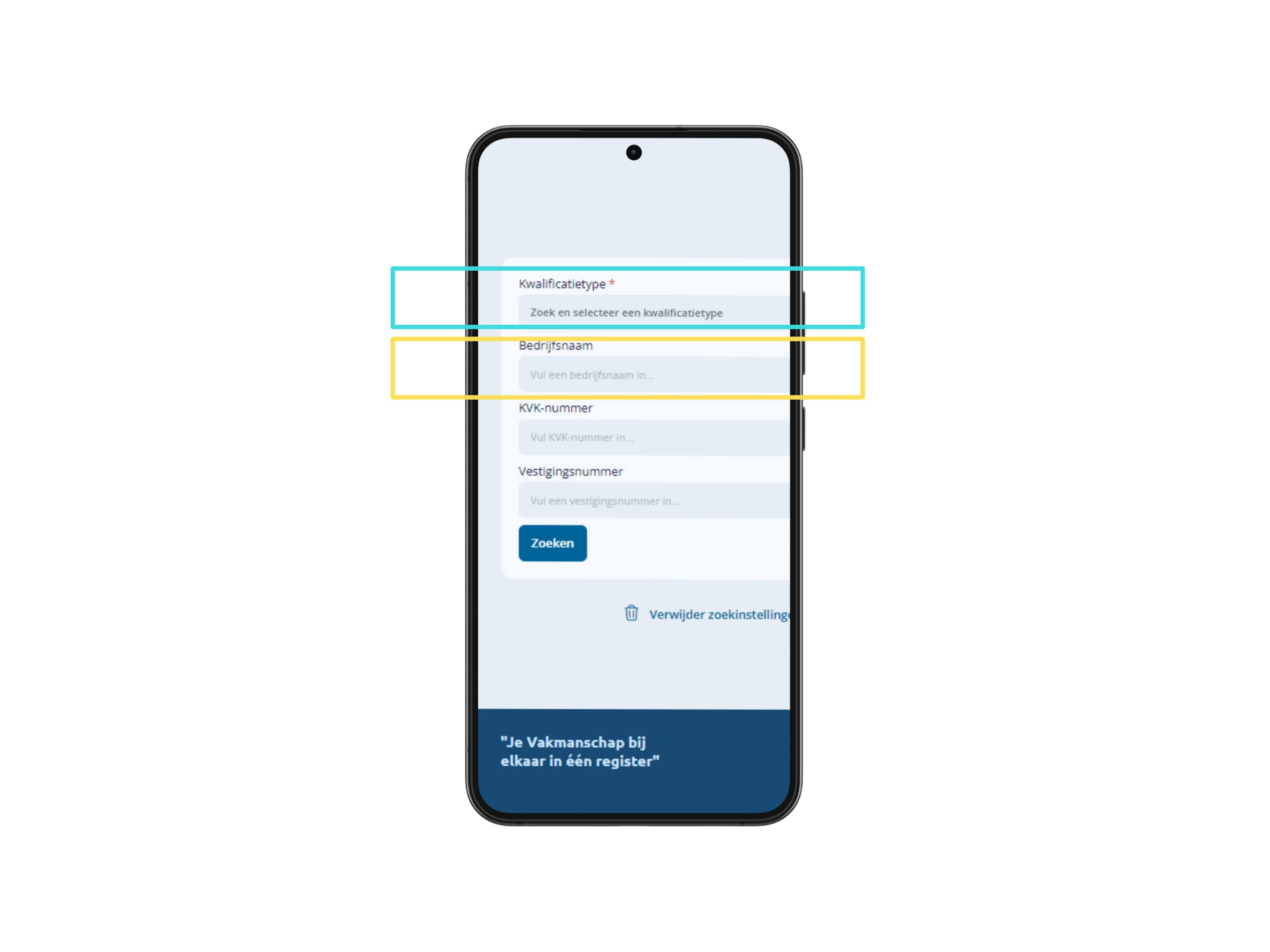 Stappenplan checken van een kwalificatie in het Centraal Register Techniek.