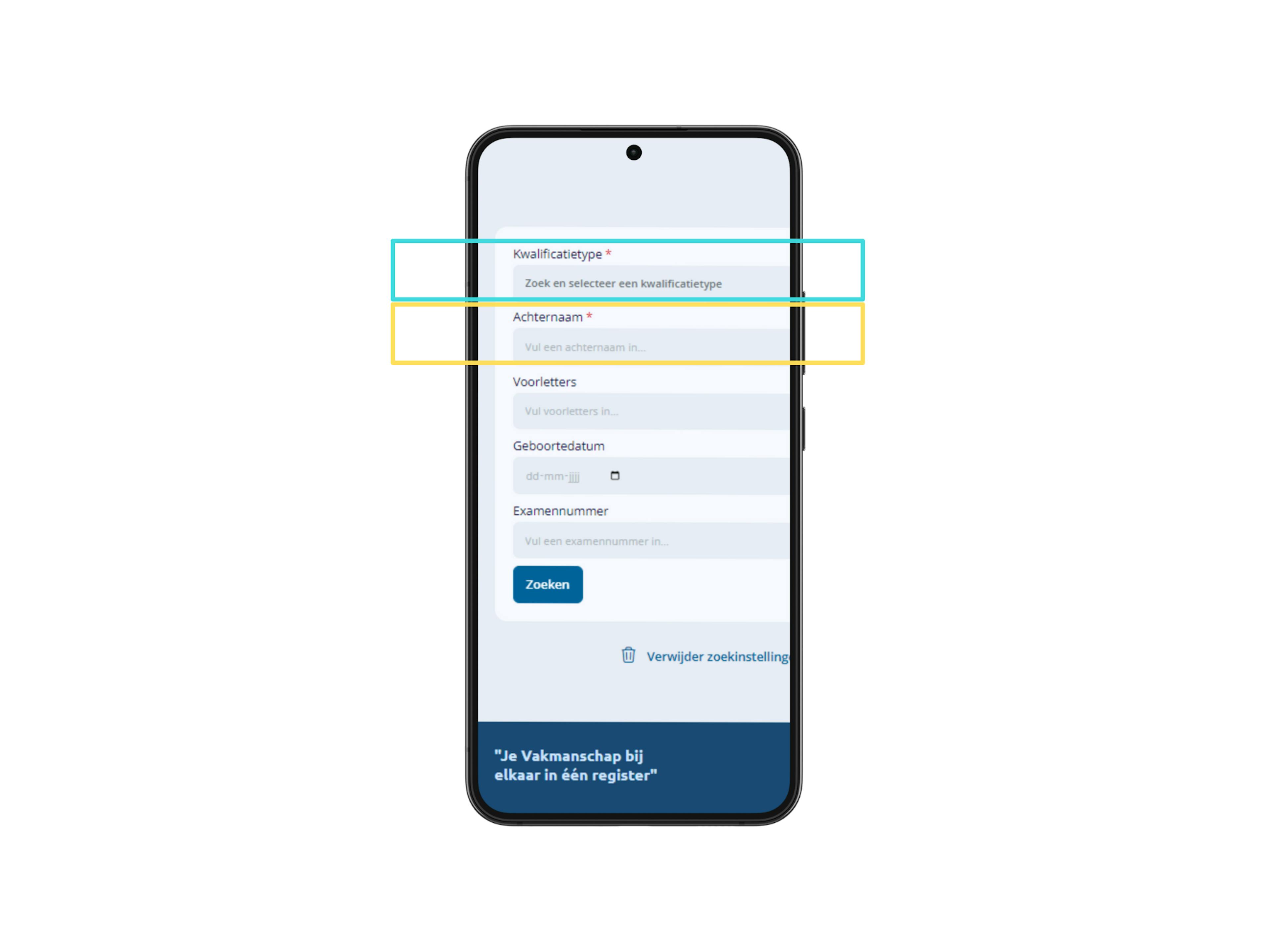 Stappenplan checken van een kwalificatie in het Centraal Register Techniek.