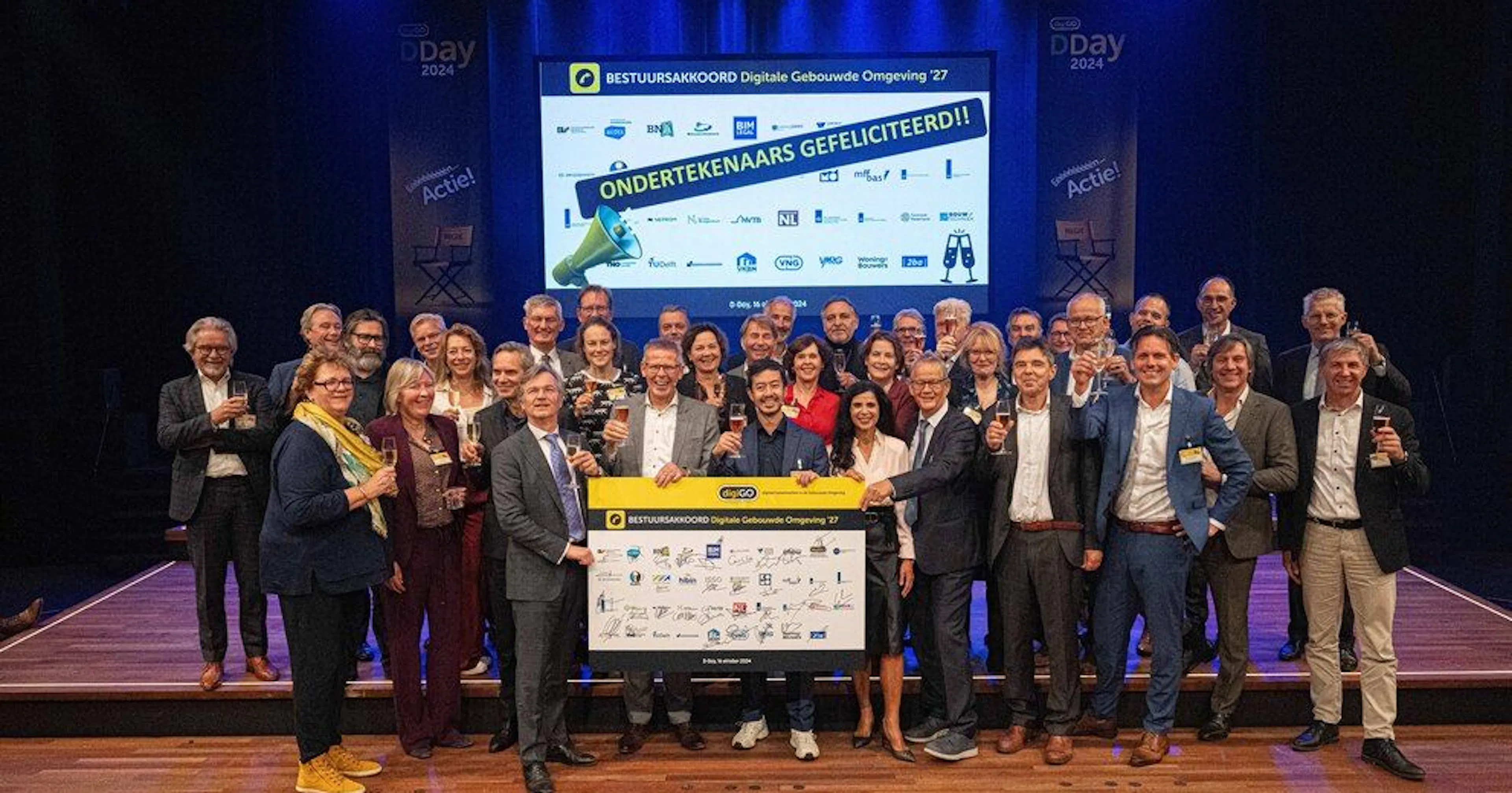 Bestuursakkoord Digitale Gebouwde Omgeving 2027 getekend door 39 ketenpartijen.