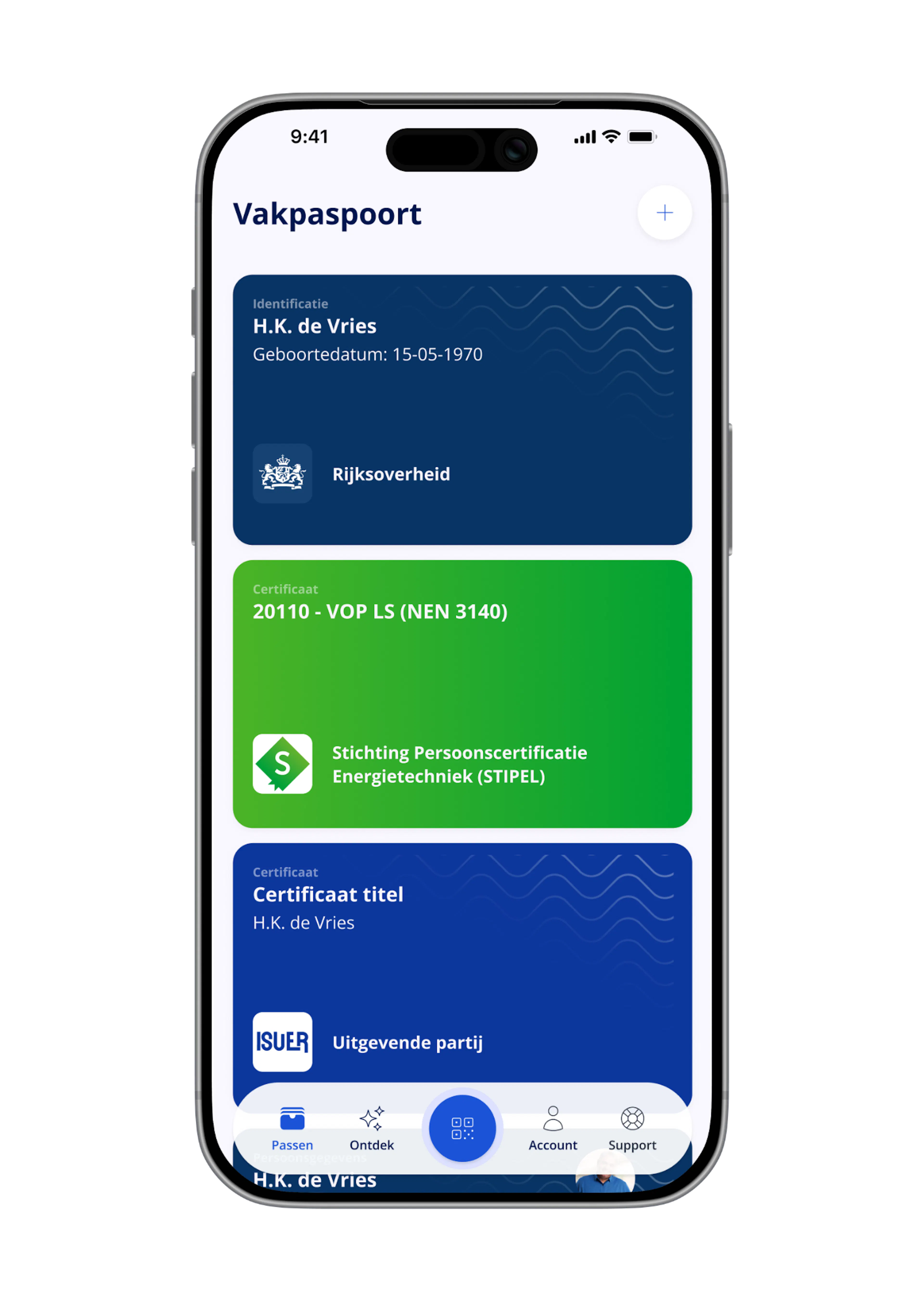Check nu simpel en eenvoudig je vakspecialist aan de deur via een QR-code.
