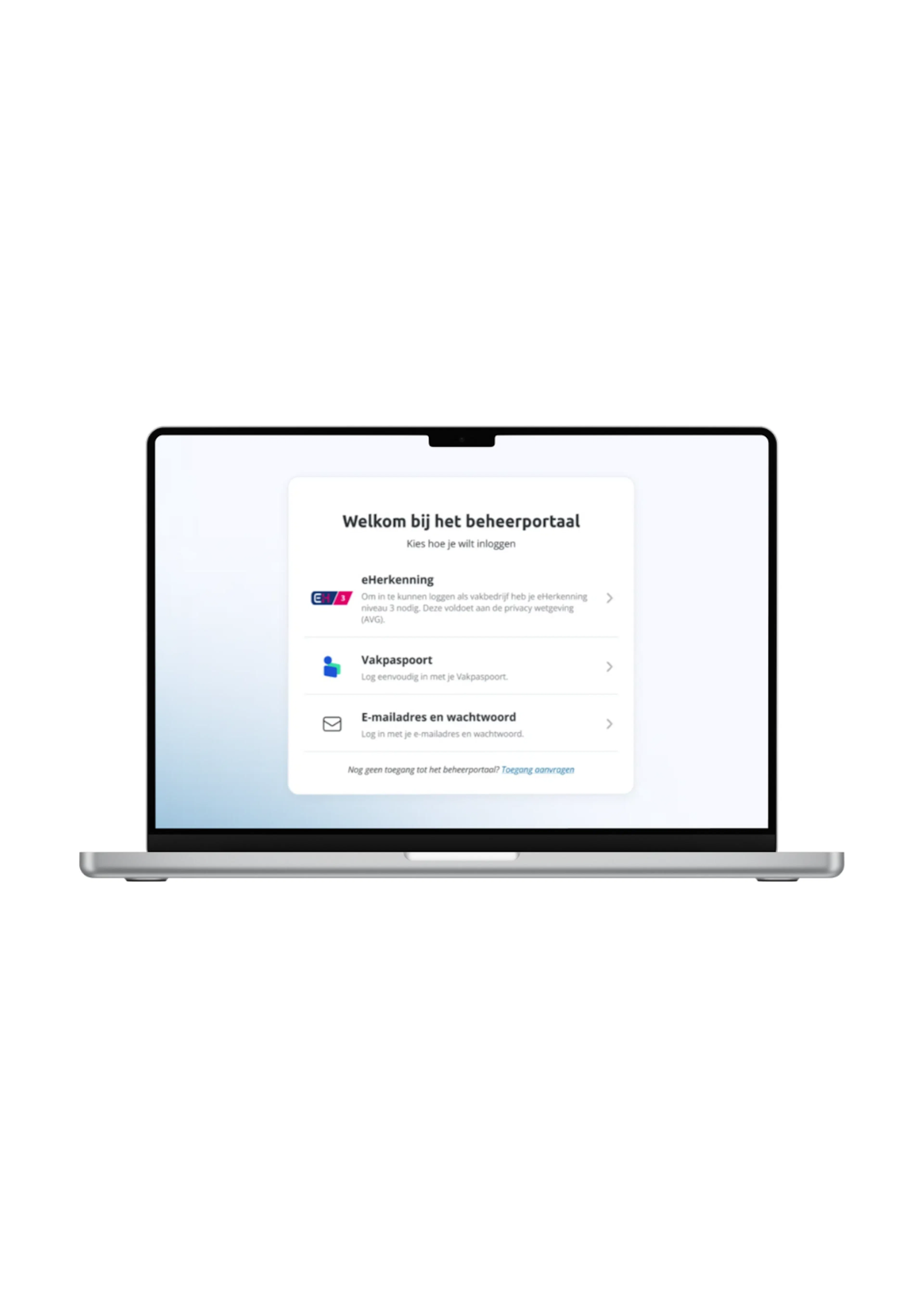 Stappenplan inloggen vakbedrijven in het Centraal Register Techniek.