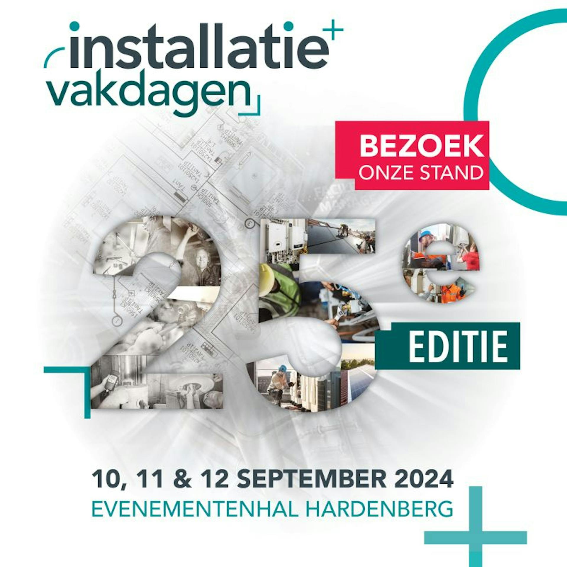 Uitnodiging voor de 25e editie Installatie Vakdagen in Hardenberg.