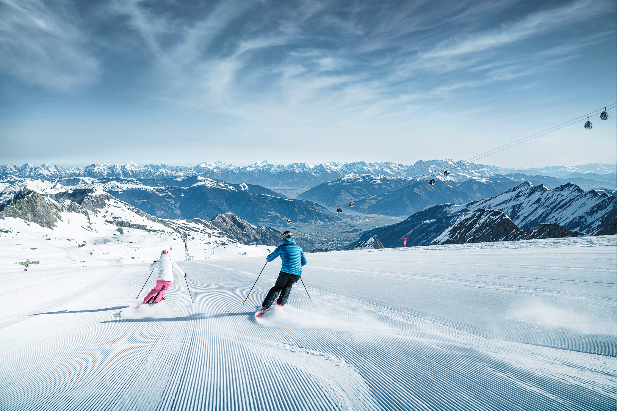 skiing in spring is possible, of course on the glacier Kitzsteinhorn in Kaprun