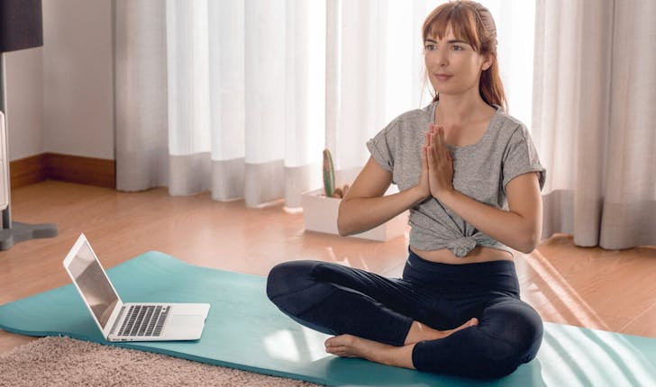 Séance de yoga