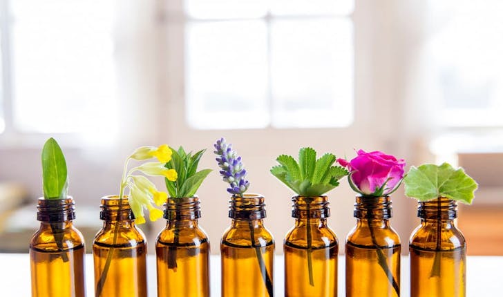 Variety of essential oils