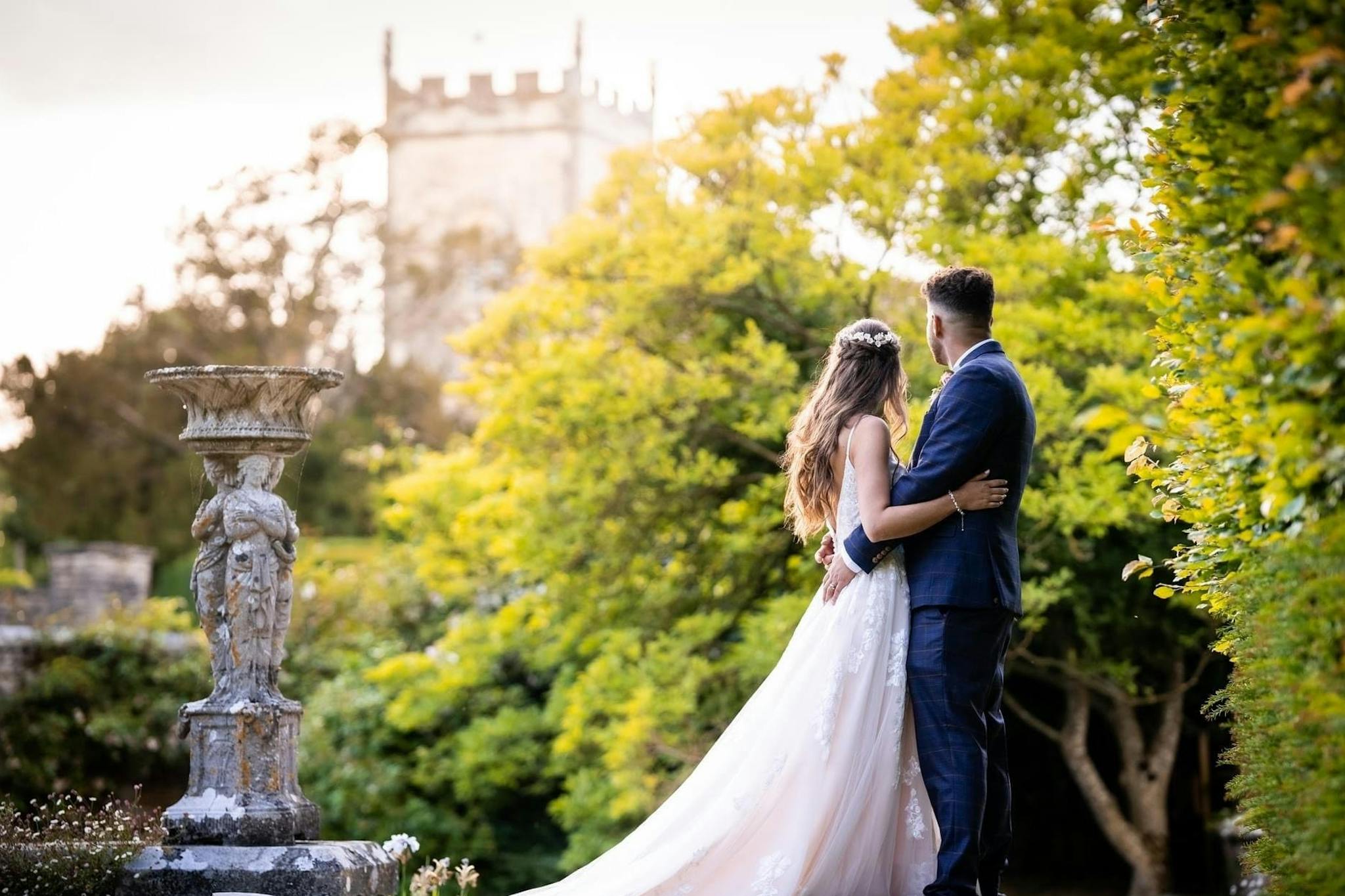 Wedded Couple Outside