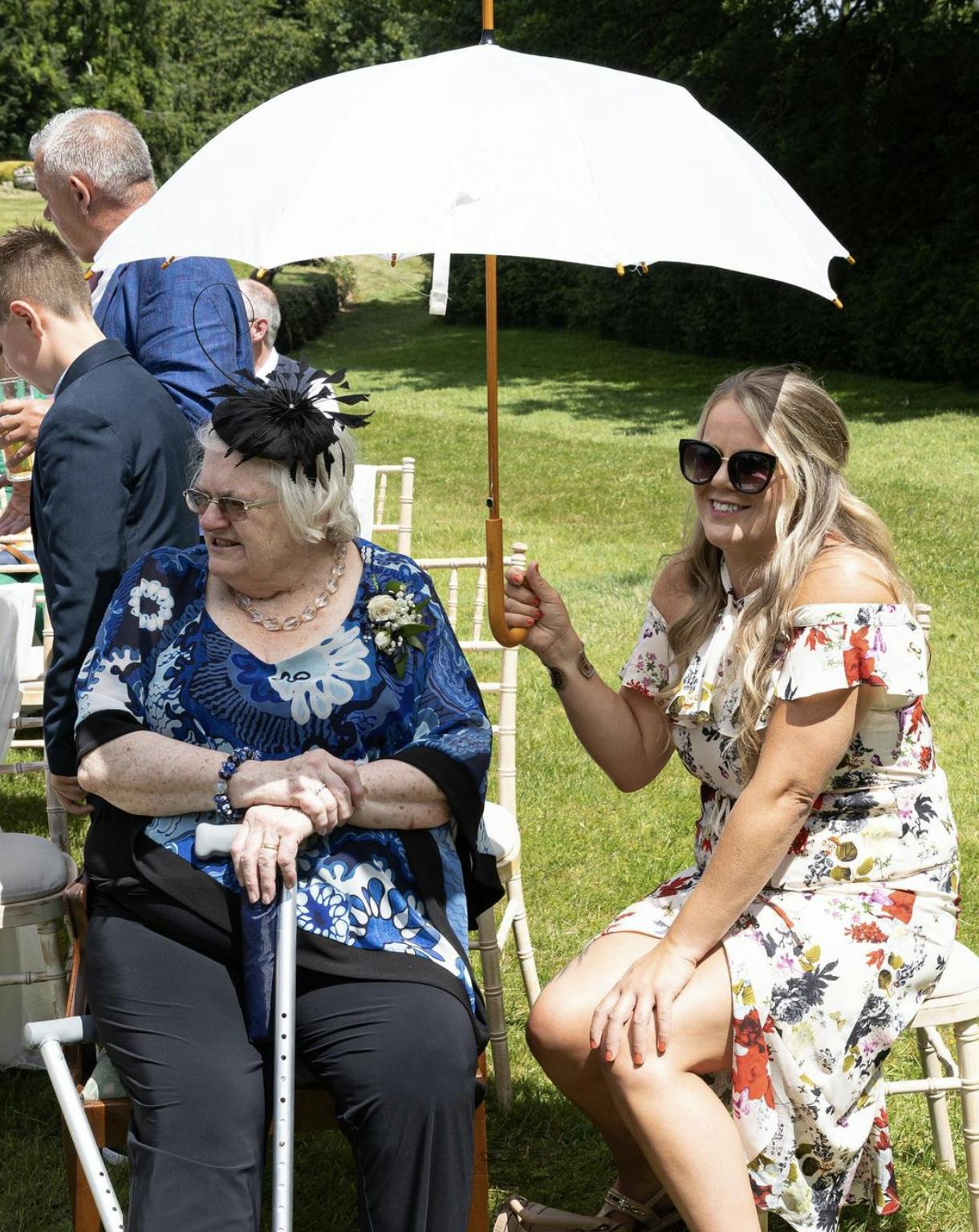 poppy providing care at wedding