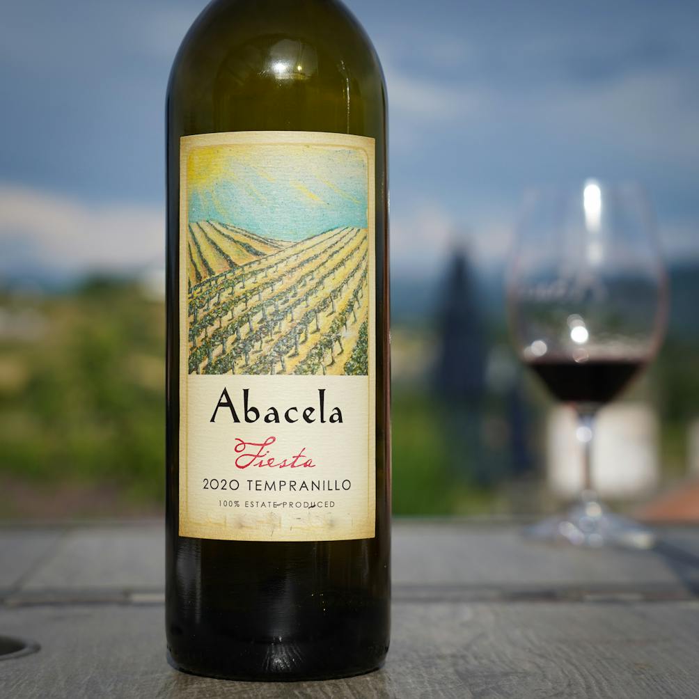 Bottle of Abacela wine 