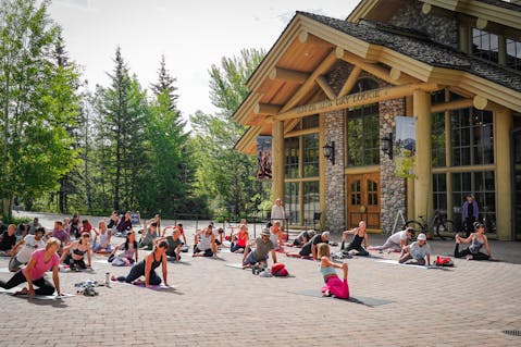 Yoga at River Run Lodge in Sun Valley Idaho 