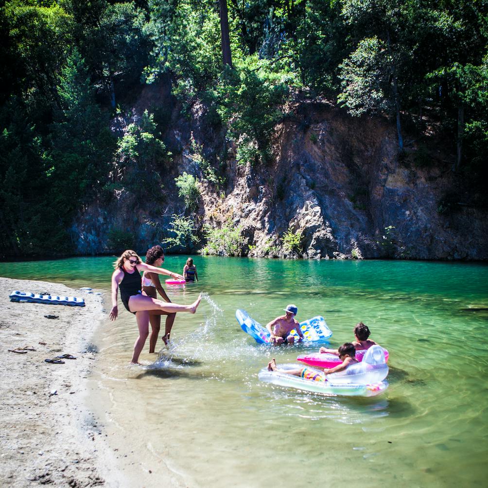 beach fun at Whiskeytown National Recreation Area