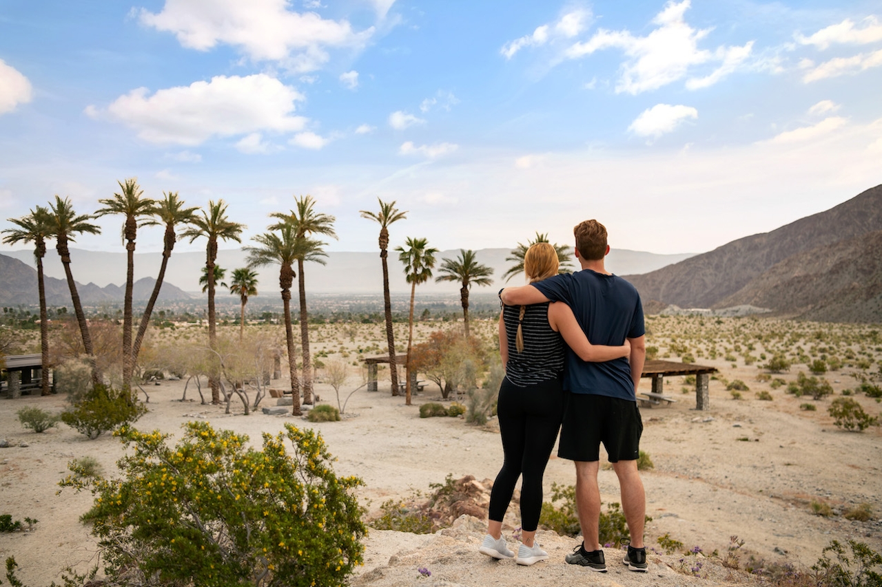 couple hiking La Quinta