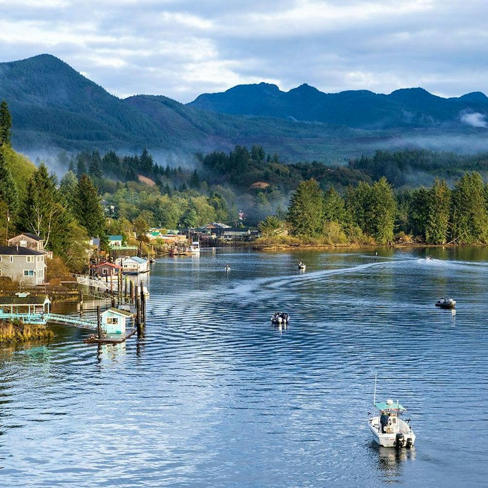 Boats on the Oregon Coast