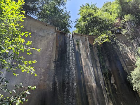 Historic Brown Mountain Dam in Angeles National Forest Southern California