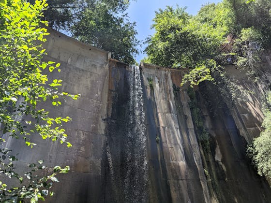 Historic Brown Mountain Dam in Angeles National Forest Southern California