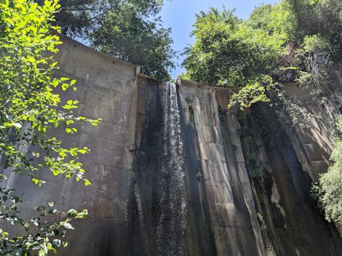 Historic Brown Mountain Dam in Angeles National Forest Southern California 