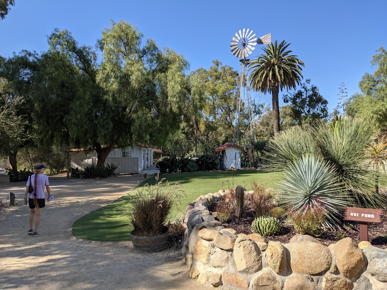 Woman hiking at Leo Carrillo Ranch Historic Park 