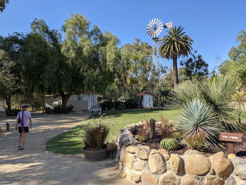 Woman hiking at Leo Carrillo Ranch Historic Park 