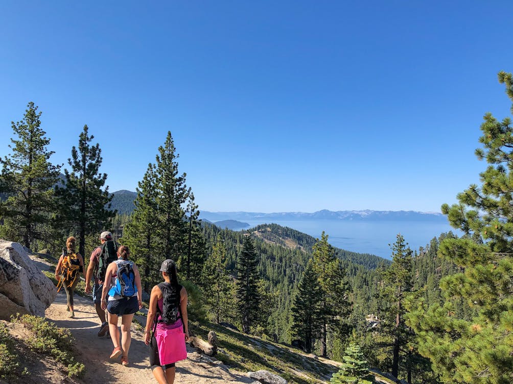 hikers in North Lake Tahoe