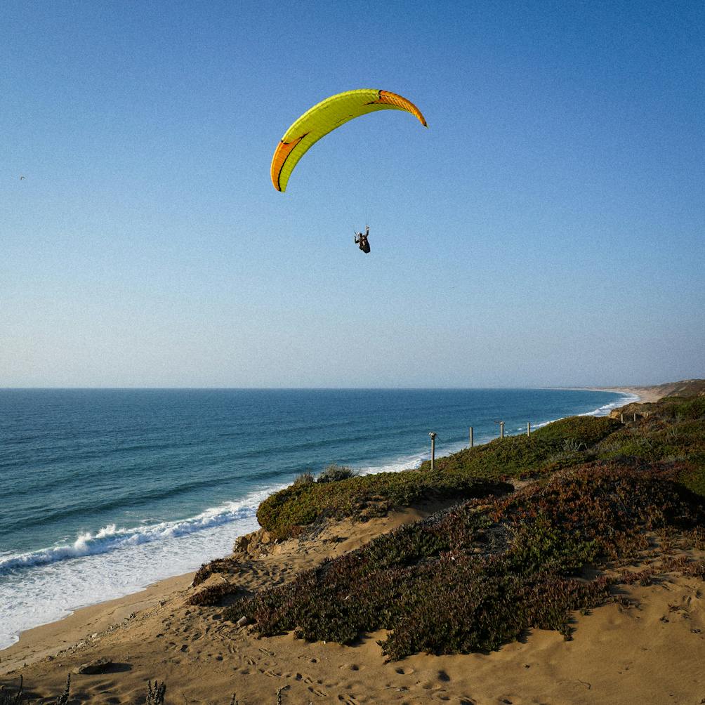 Paraglider at Fort Ord Dunes State Park