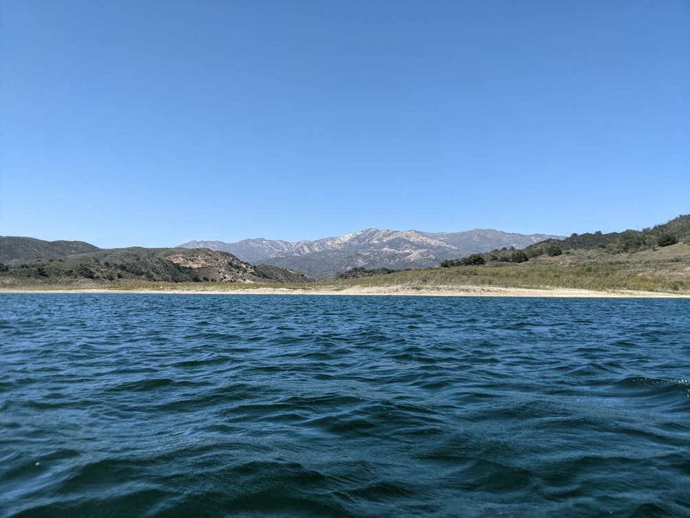 open water view of Lake Casitas near Ventura 