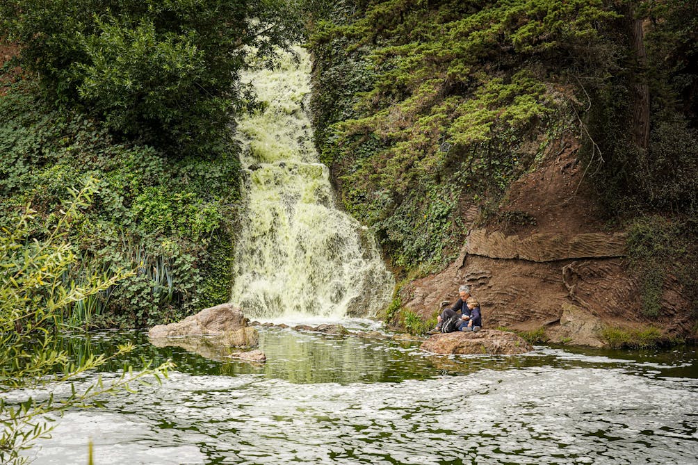 Rainbow Falls in Golden Gate Park