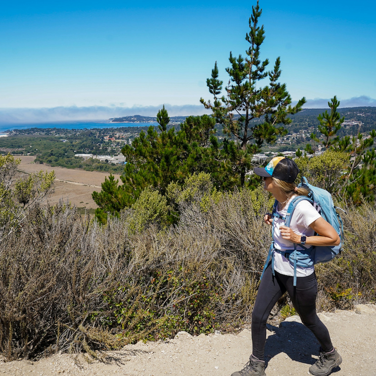 hiker at Palo Corona in Montery