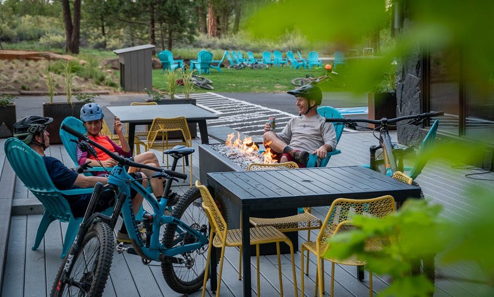 beer after mountain biking in Bend Oregon