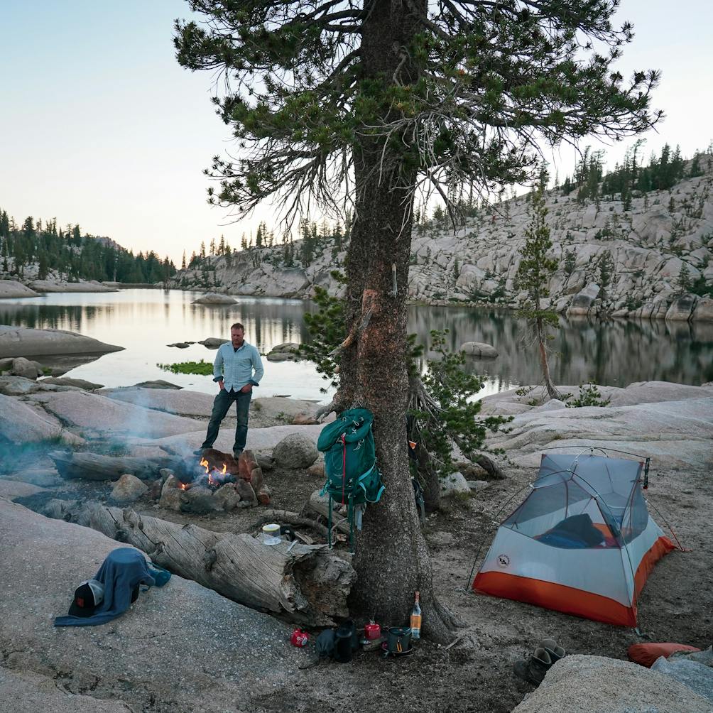 Camping at Y Meadow Lake Emigrant Wilderness