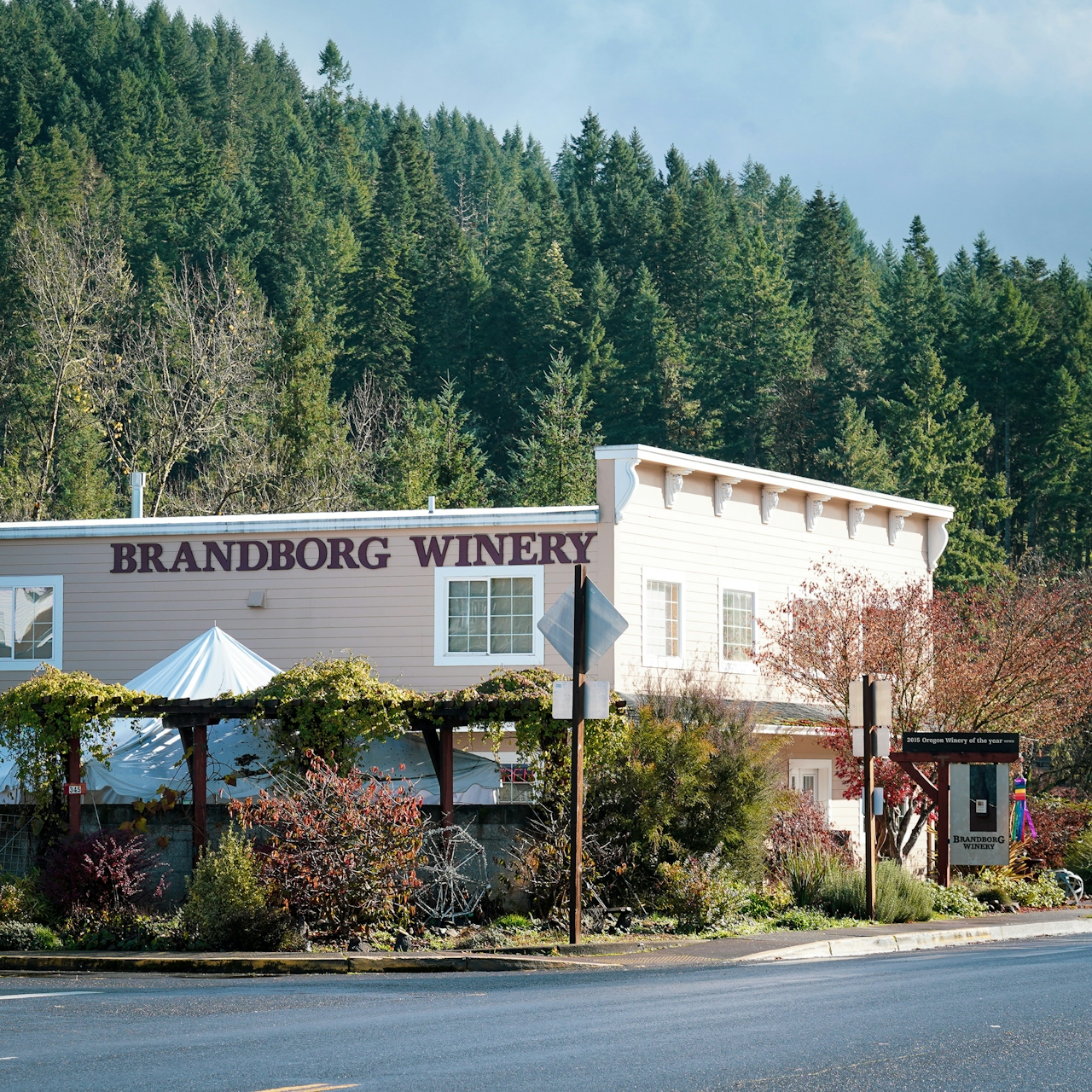 Brandborg Winery in Elkton, Oregon on the Umpqua River Scenice Byway