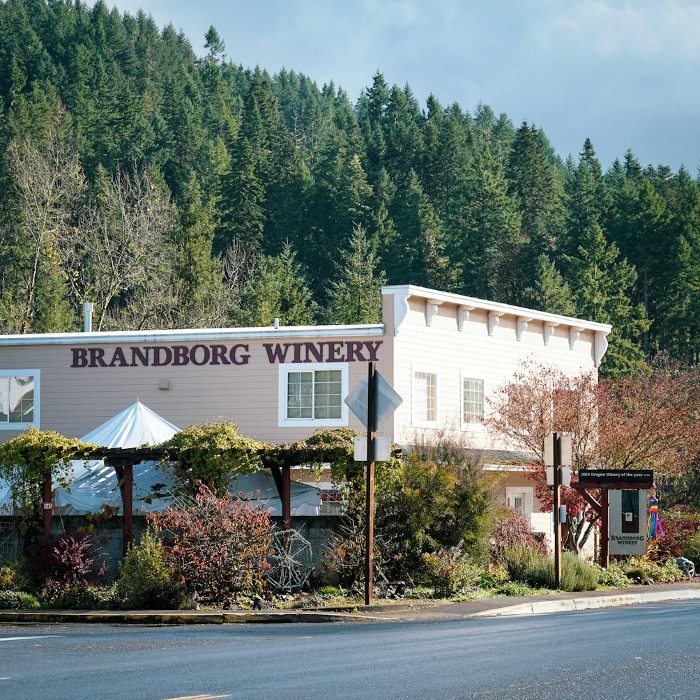 Brandborg Winery in Elkton, Oregon on the Umpqua River Scenice Byway