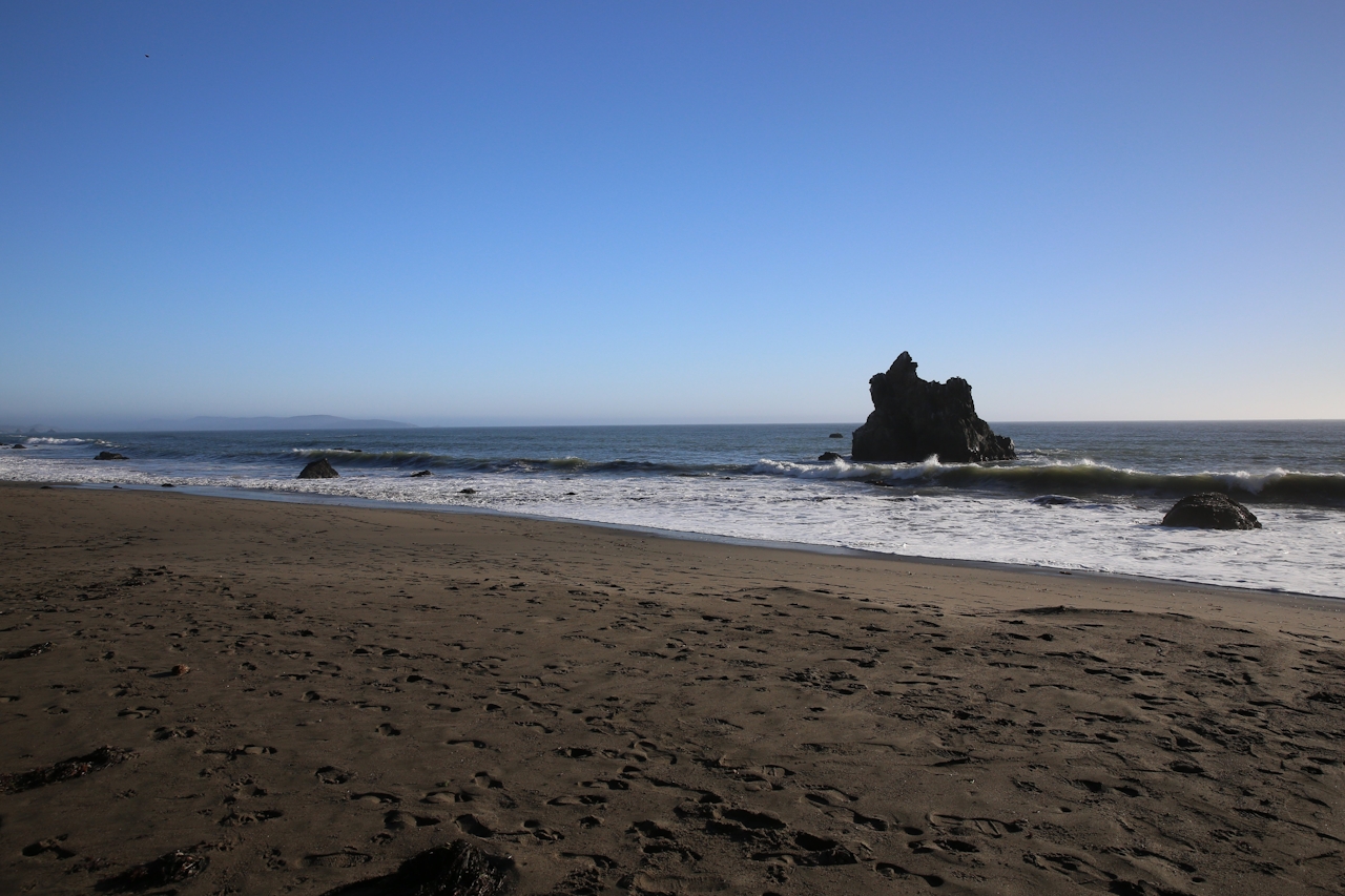 Pinnacle Gulch hidden beach near Bodega 