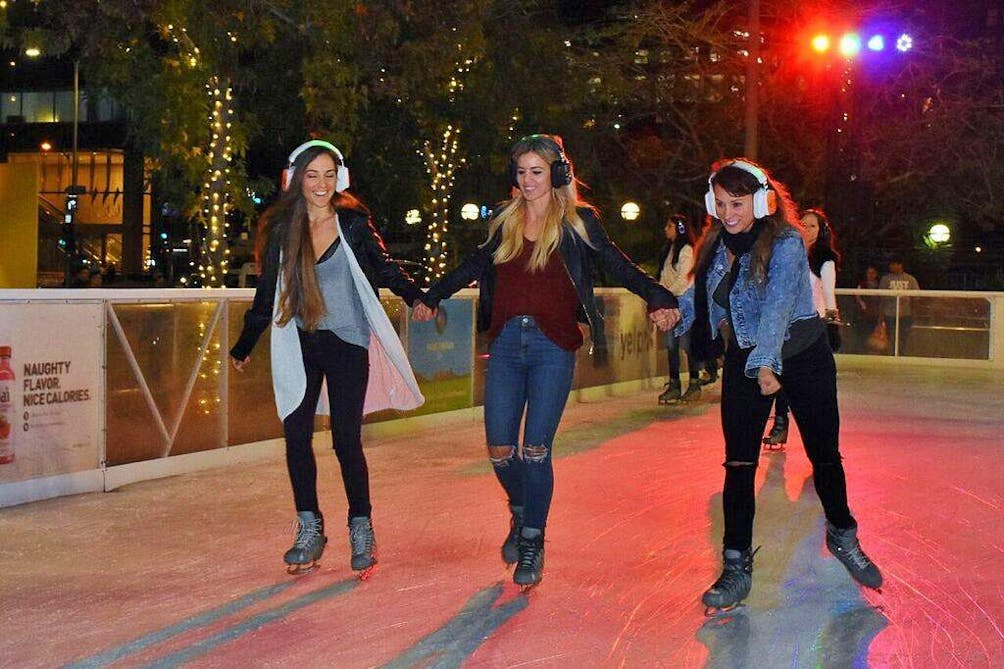 Downtown Los Angeles ice skate rink