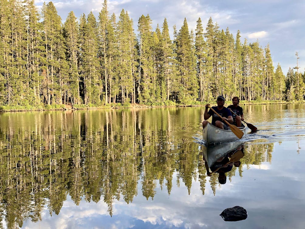 Camp at Goose Lake in the Lakes Basin 