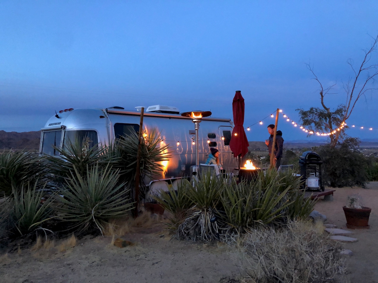 Spend the night in an airstream in Joshua Tree 