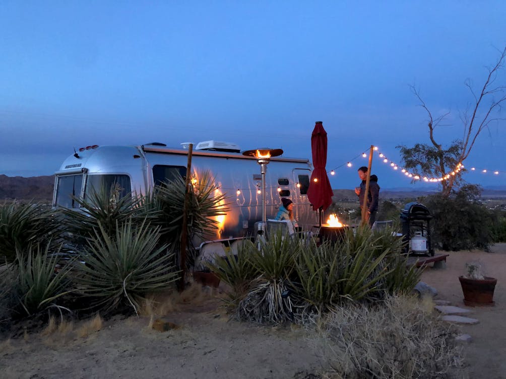 Spend the night in an airstream in Joshua Tree 