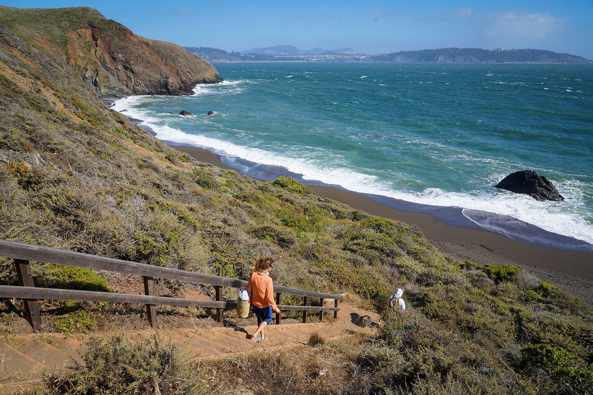 Hike-in to Marin's Black Sands Beach 