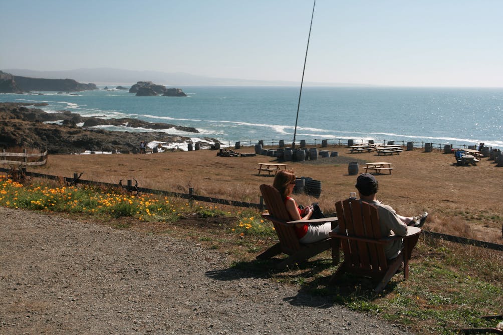 Wine taste and whale watch at Pacific Star Winery on the Mendocino Coast 