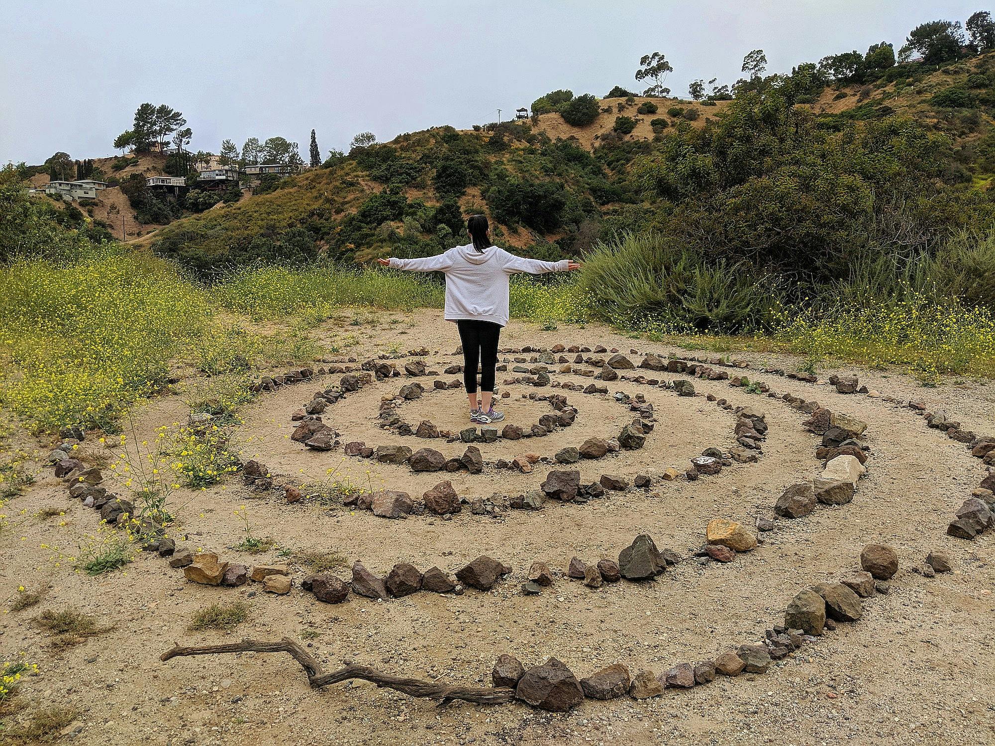 Hike to Bronson Caves and a Labyrinth in Griffith Park LA 