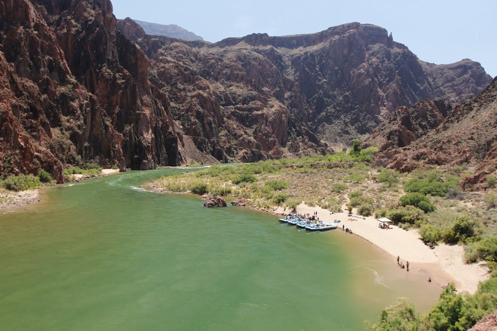 The Grand Canyon River in Grand Canyon National Park 