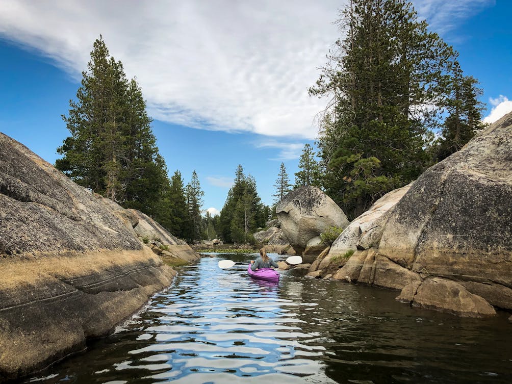 Camp and Kayak at Utica Reservoir in Stanislaus National Forest