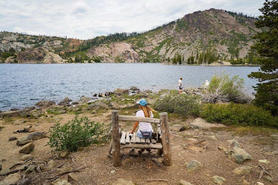 Do the short hike to Long Lake in the Lakes Basin 