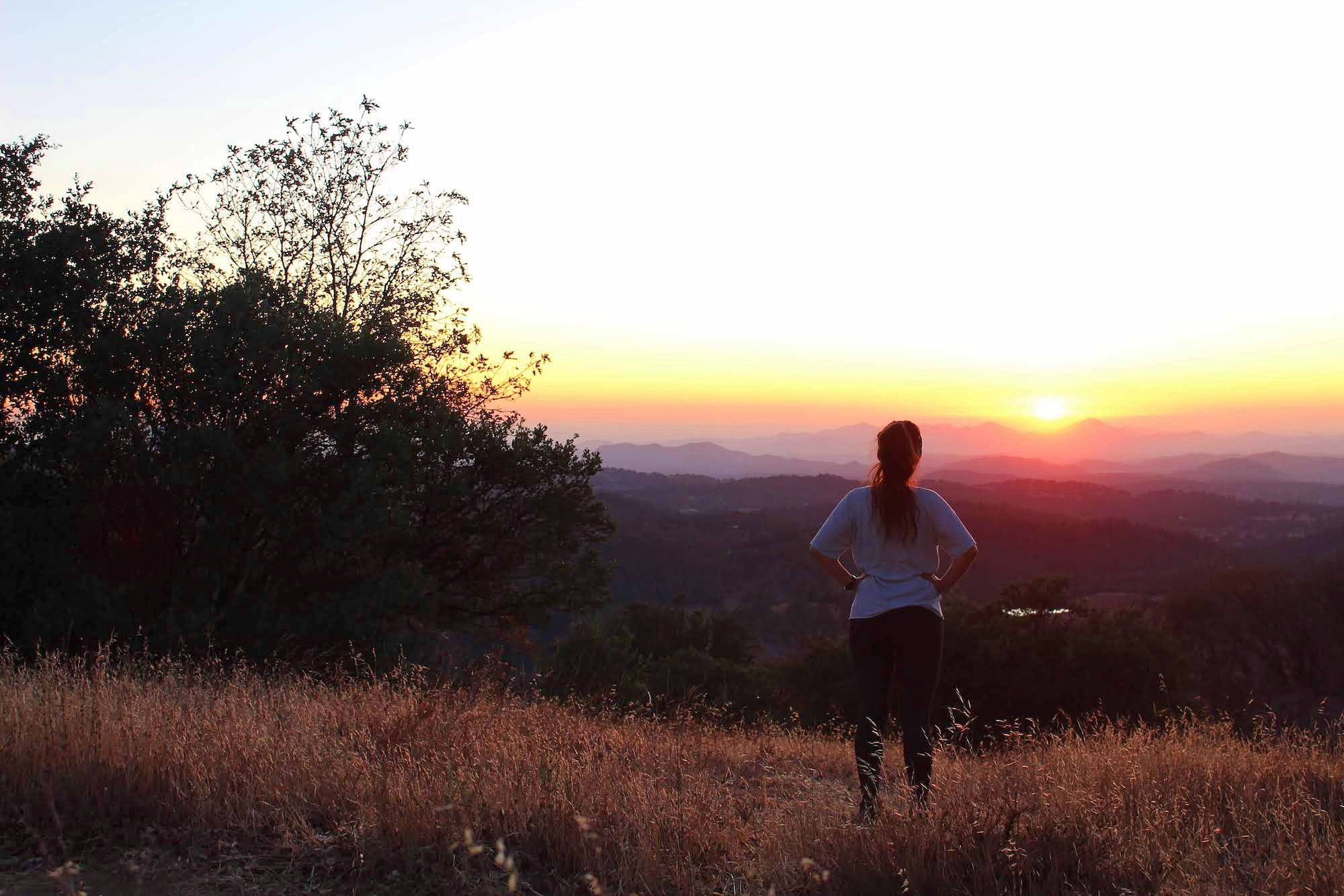Volcan Mountain Wilderness sunset hike