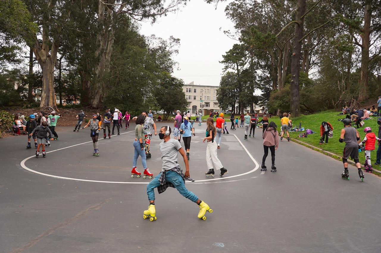 Skating at Golden Gate Park 