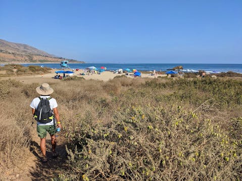 Hike to the Beach in Leo Carrillo State Park 
