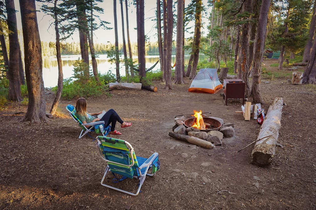 Camp at Goose Lake in the Lakes Basin 