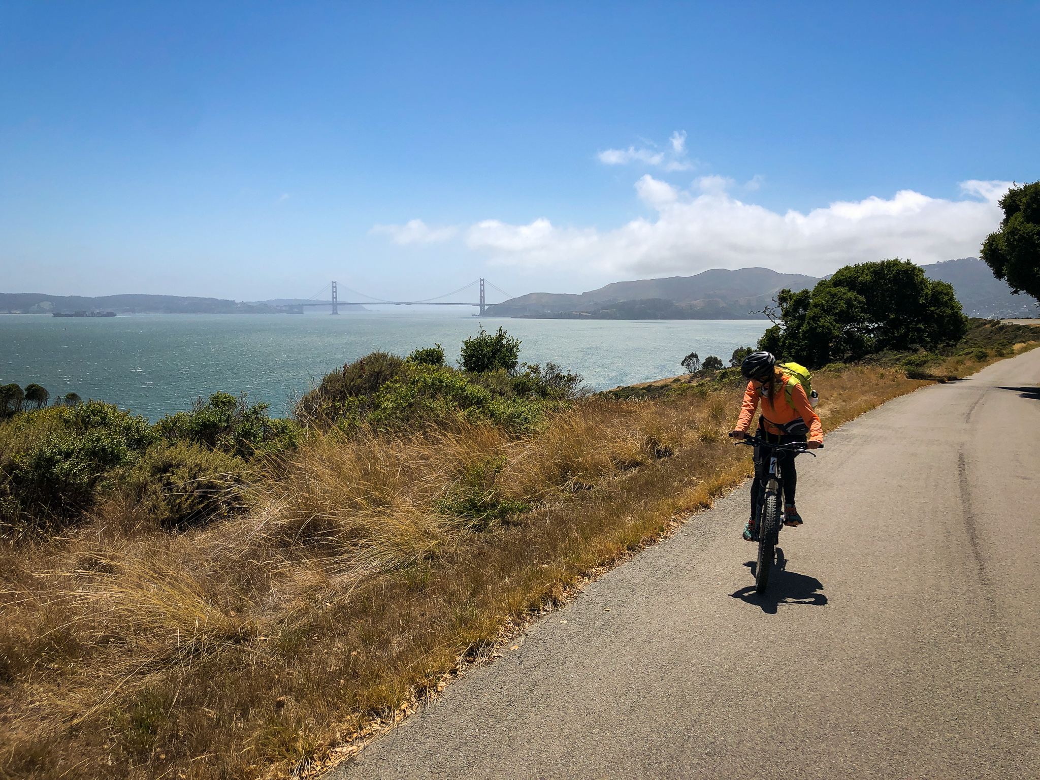 Bicycle Angel Island Perimeter Road San Francisco Bay