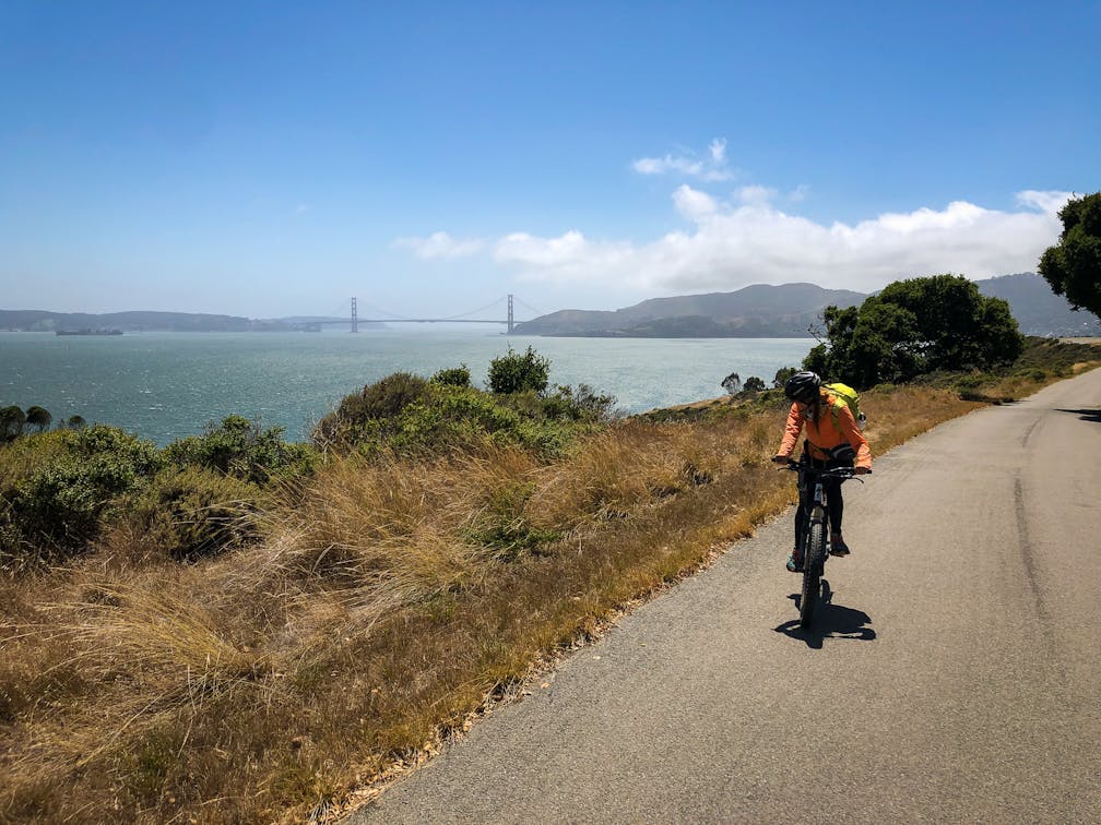 Bicycle Angel Island Perimeter Road San Francisco Bay